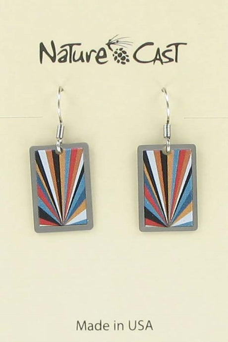 Nature Cast Metalworks Rays Dangle Earring Multi