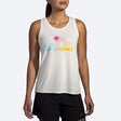 Brooks Women's Distance Tank 3.0 Ecru/Brooks