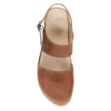 Dansko Women's Lucia Oiled Pull Up Mary Jane Sandal - Tan Tan