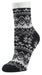 Sof Sole Women's Fireside Cozy Sock Black Modern Nordic