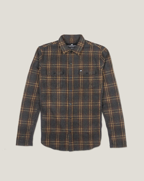 Belong Designs Mens Deadline Tek Flannel Breckenridge coal