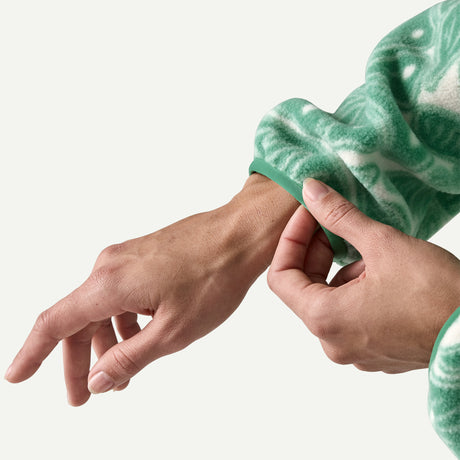 Patagonia Ws Synchilla Fleece Marsupial - Bees and Flowers / Heartleaf Green