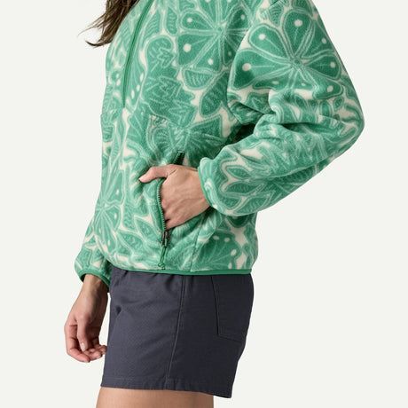 Patagonia Ws Synchilla Fleece Marsupial - Bees and Flowers / Heartleaf Green