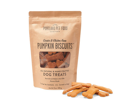 Portland Pet Food Grain & Gluten-Free Pumpkin Biscuits Dog Treats - 5oz Pumpkin