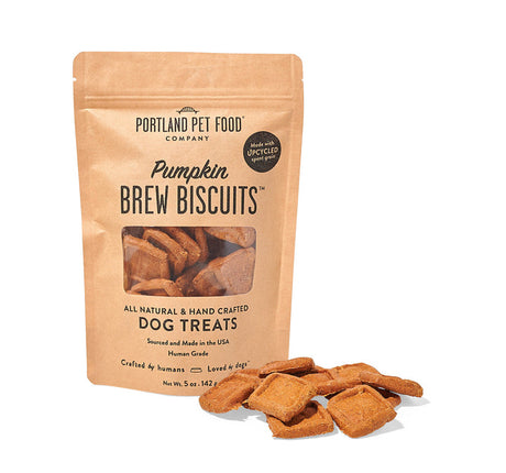 Portland Pet Food Brew Biscuits with Pumpkin Dog Treats - 5oz. Pumpkin