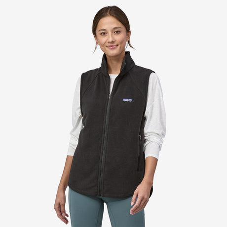 Patagonia Women's Classic Microdini Fleece Vest - Black Black