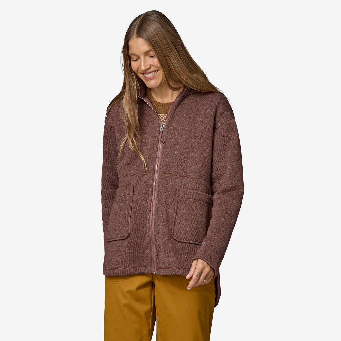 Patagonia better sweater long coat best sale