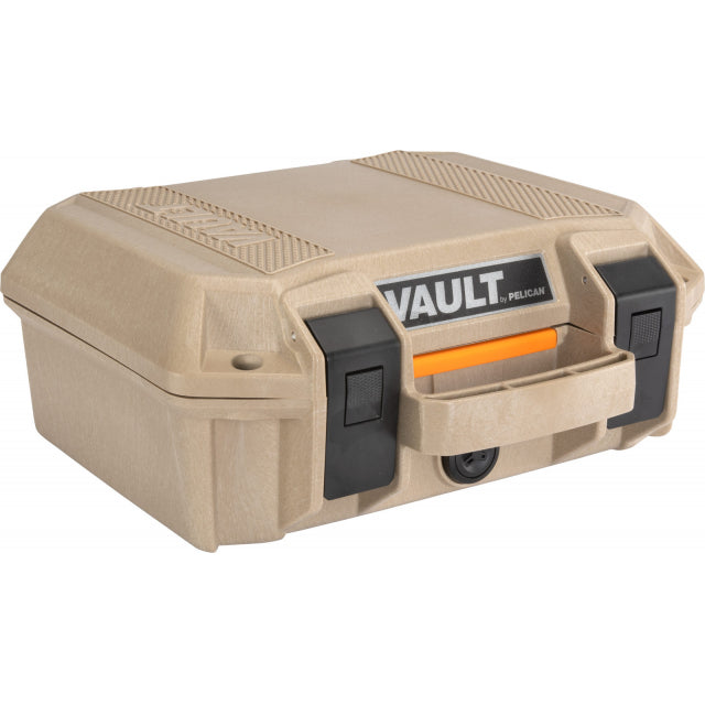 Pelican V100 Vault Small Pistol Case Tan