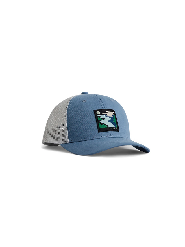 Free Fly Apparel Youth Inlet Trucker Hat - Blue Fog Blue Fog