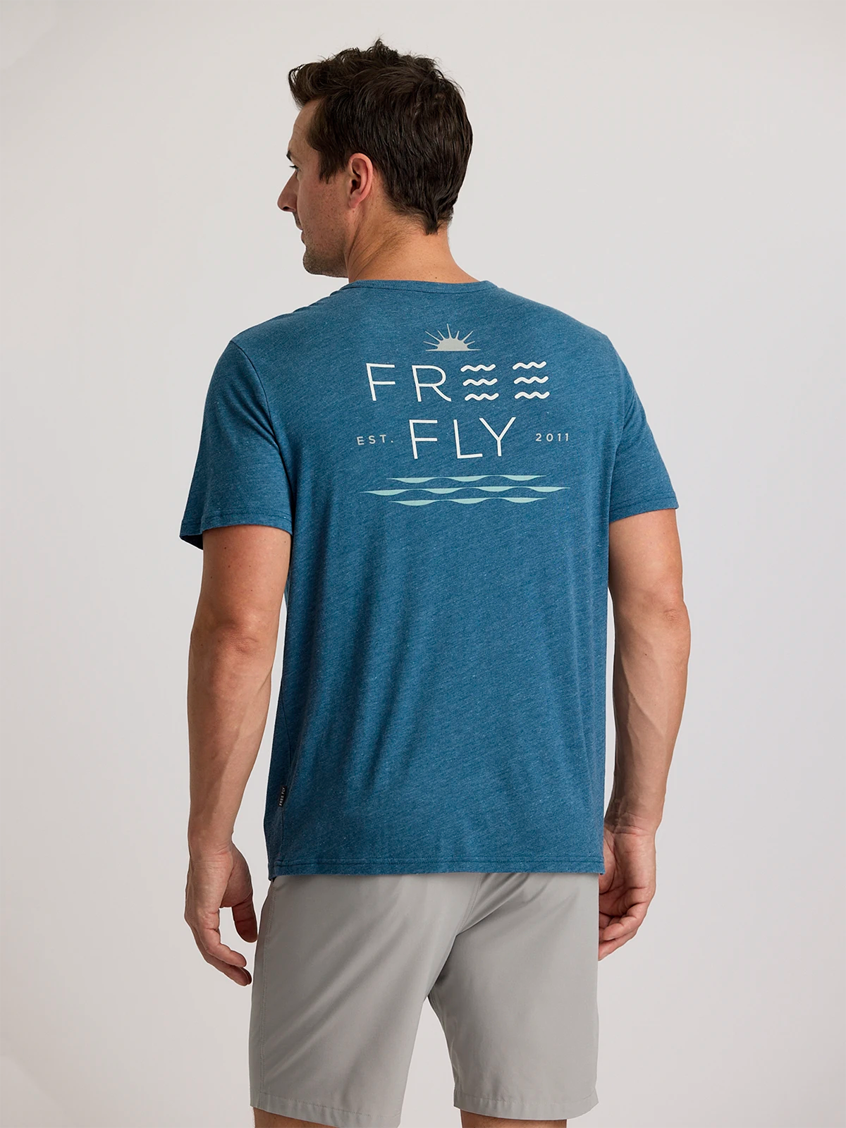 Free Fly Apparel Salt & Sun Pocket Tee - Heather Legion Blue Heather Legion Blue