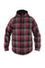 Noble Outfitters Men's Hooded Shirt Jacket Barn Red Plaid / REG