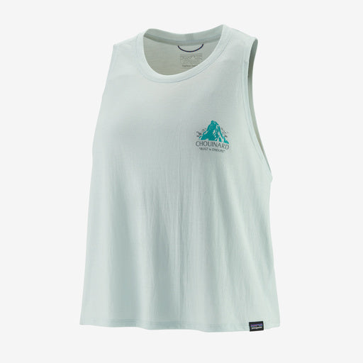 Patagonia Women's Capilene Cool Trail Cropped Tank Top Chouinard Crest: Wispy Green