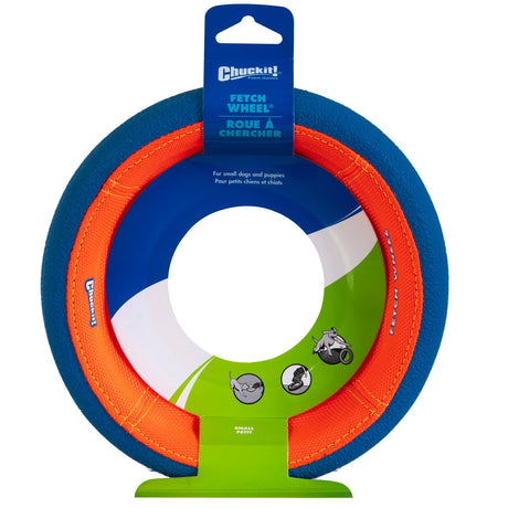 Chuckit! Fetch Wheel Dog Toy - Large Orange / Blue