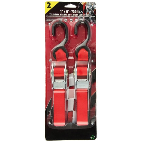 Erickson Over-Center Locking Buckle Red /  / 1INX6FT