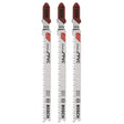 Bosch 4 In. 10 Tpi High Carbon Steel T-shank Jig Saw Blade For Cutting Pvc Without Melting (3-pack)