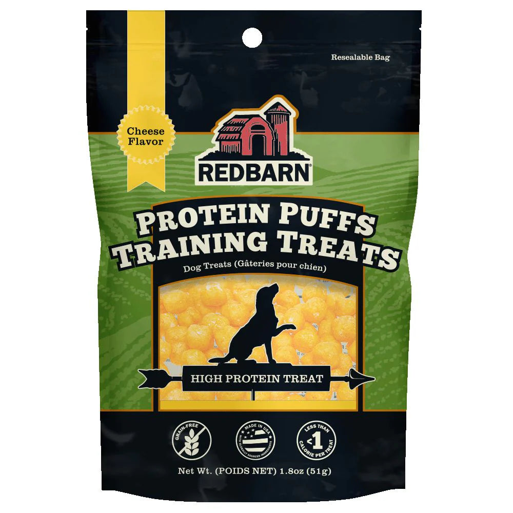 Redbarn Pet Products Protein Puffs Training Treats Cheese Flavor - 1.8oz