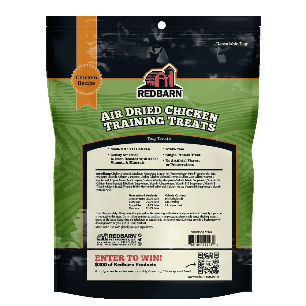 Redbarn Pet Products Air Dried Chicken Training Treats - 8oz