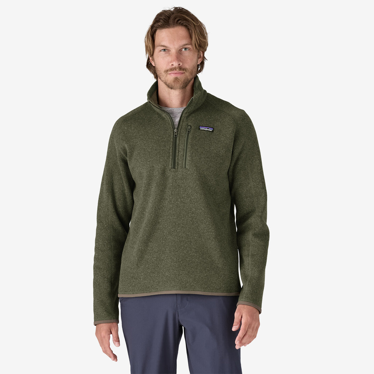 Patagonia Men's Better Sweater Quarter-Zip Fleece - Industrial Green Industrial Green