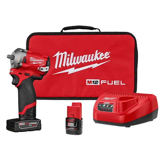Milwaukee M12 Fuel 3/8 In. Stubby Impact Wrench Kit