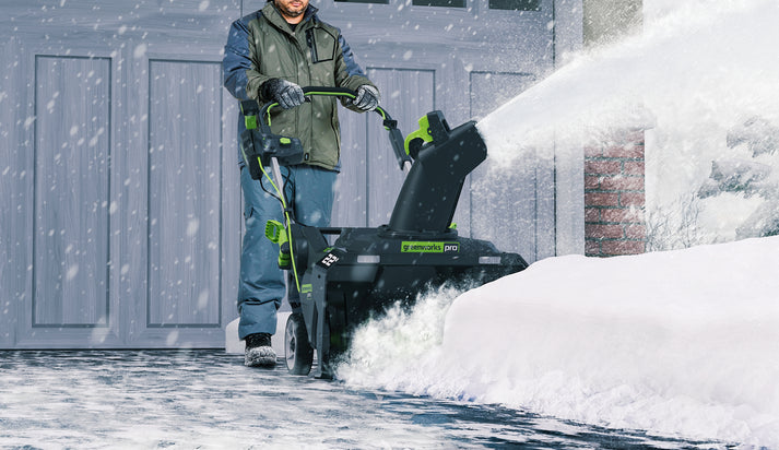 Green works 22 In Electric Single Stage Snow Blower