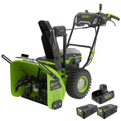 Green works 80V Two Stage Electric Snow Blower
