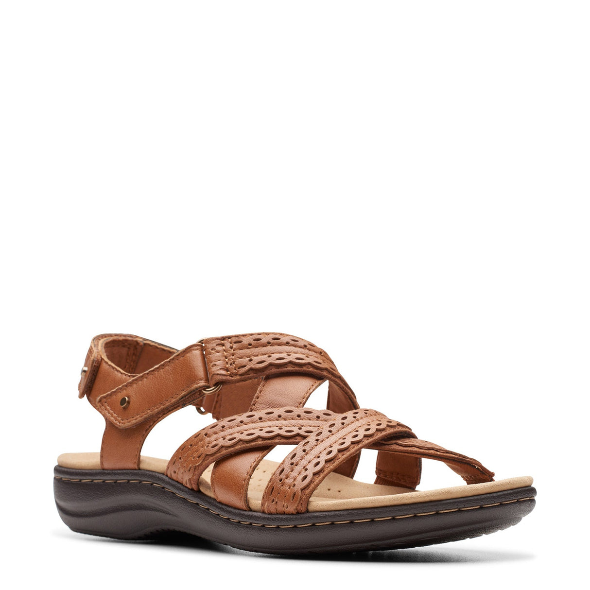 Clarks Women's Laurieann Rena Sandal - Tan Combination Tan Combination