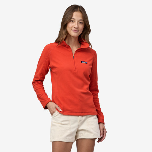 Patagonia Women's Micro D 1/4-Zip Fleece Pimento Red