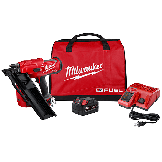 Milwaukee M18 Fuel 30 Degree Framing Nailer Kit