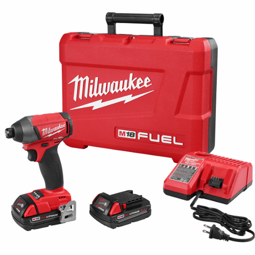 Milwaukee M18 Fuel 1/4 In. Hex Impact Driver Kit - Cp Batteries