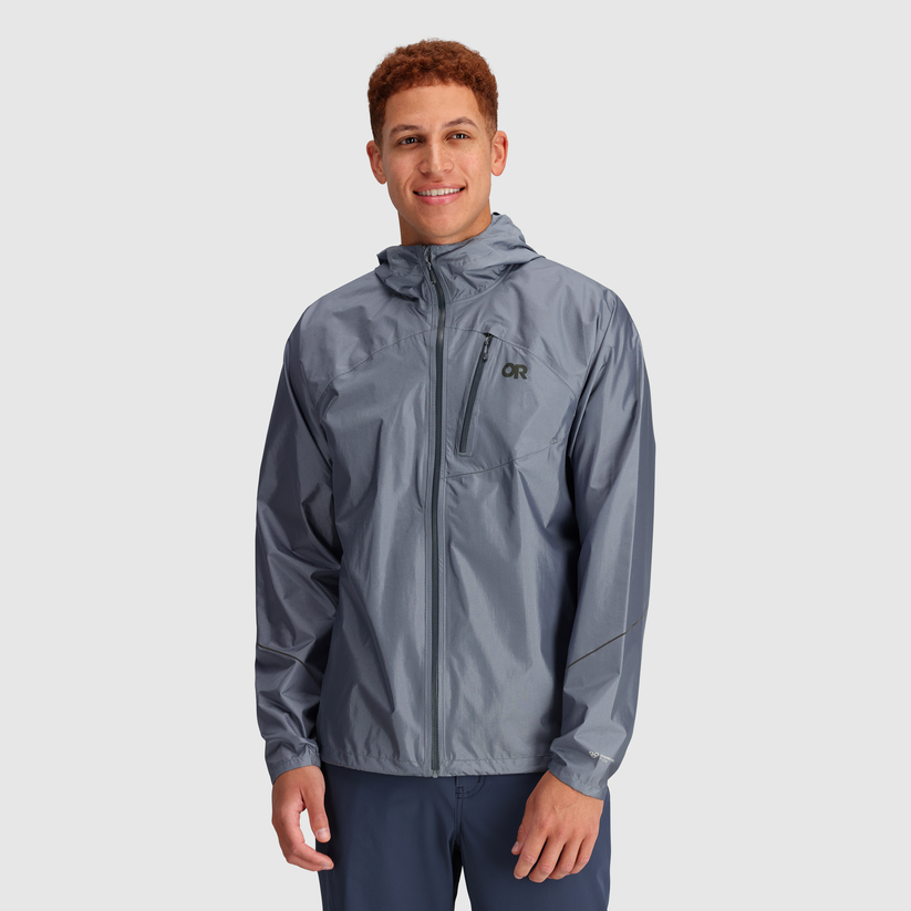 Outdoor Research Men's Helium Rain Jacket Slate