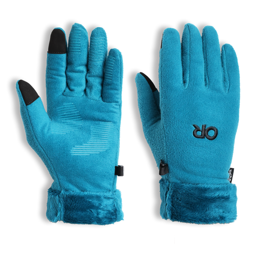 Outdoor Research Womens Fuzzy Sensor Gloves Aurora