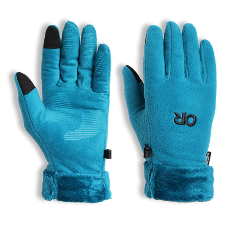 Outdoor Research Womens Fuzzy Sensor Gloves Aurora