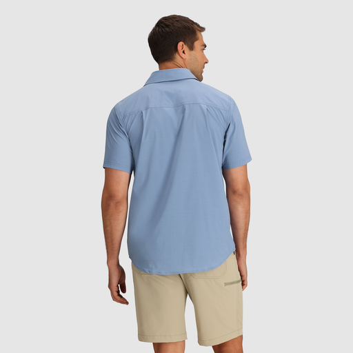 Outdoor Research Men's Way Station Short-Sleeve Shirt - Olympic Olympic