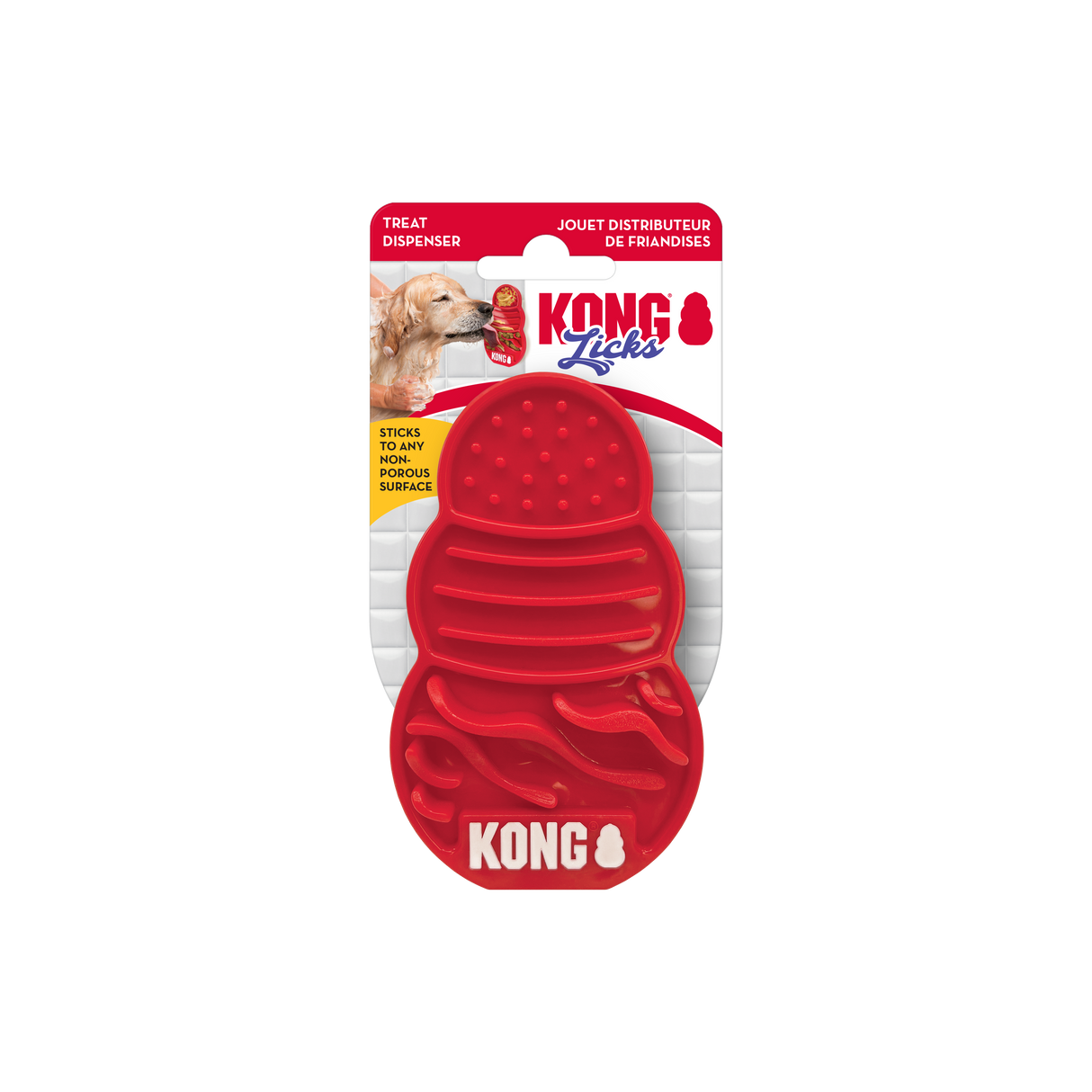 Kong Licks Treat Dispenser - Small Red