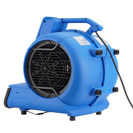 Vision Air 2800 CFM 1/2 HP Stackable High Velocity Air Mover - Blue