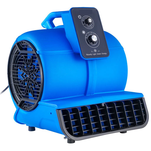 Vision Air 2800 CFM 1/2 HP Stackable High Velocity Air Mover - Blue Blue
