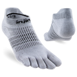 Injinji Women's Run Lightweight No-Show Sock - Gray Gray