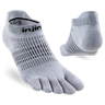 Injinji Women's Run Lightweight No-Show Sock - Gray Gray