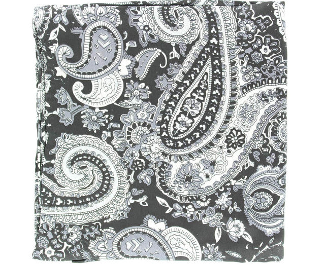 Wild Rags Paisley Silk Western Scarf - Black Black