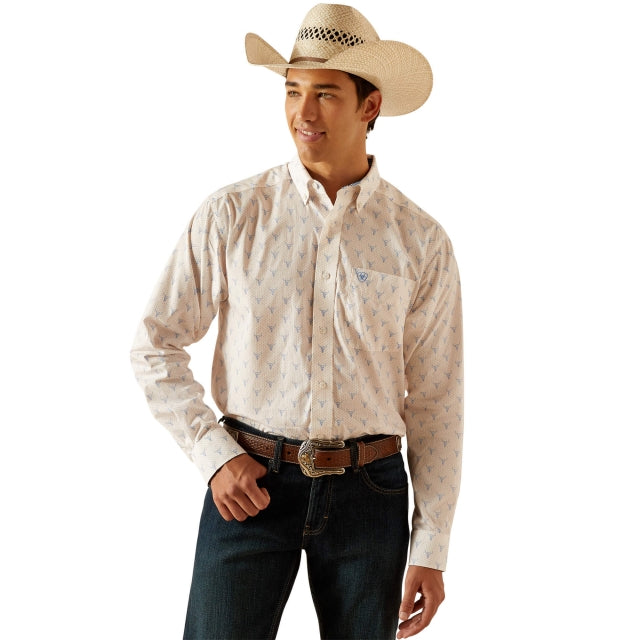 Ariat Wrinkle Free Ridge Classic Fit Shirt White /  / Regular
