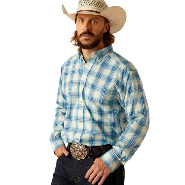 Ariat Pro Series Princeston Classic Fit Shirt Aqua /  / Regular