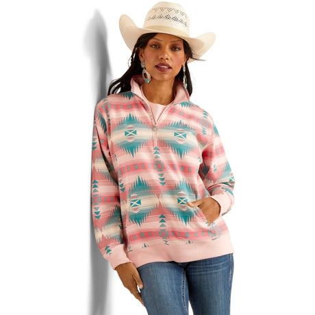 Ariat Ranger 1/2 Zip Sweatshirt Tiffany Print /  / Regular