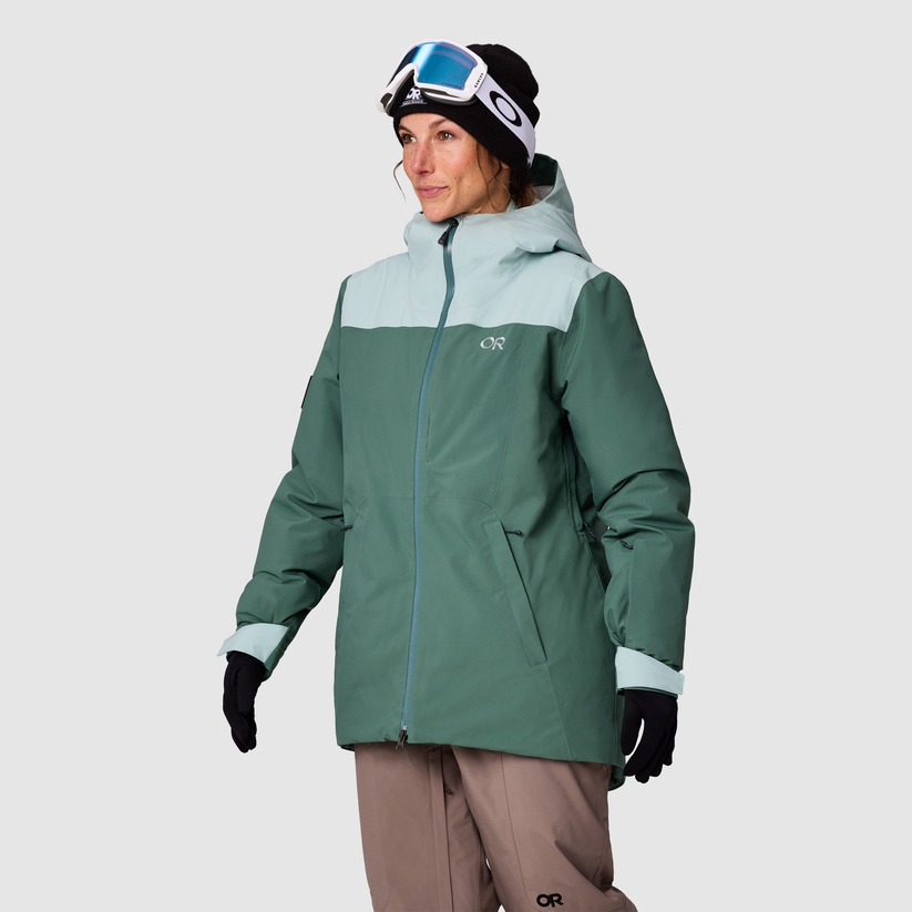 Outdoor Research Womens Snowcrew Jacket Malachite thyme