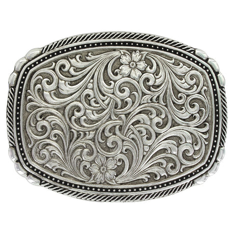 Montana Silversmiths Antiqued Pinpoints And Twisted Rope Trim Buckle