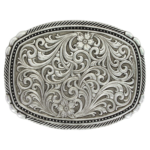Montana Silversmiths Antiqued Pinpoints And Twisted Rope Trim Buckle