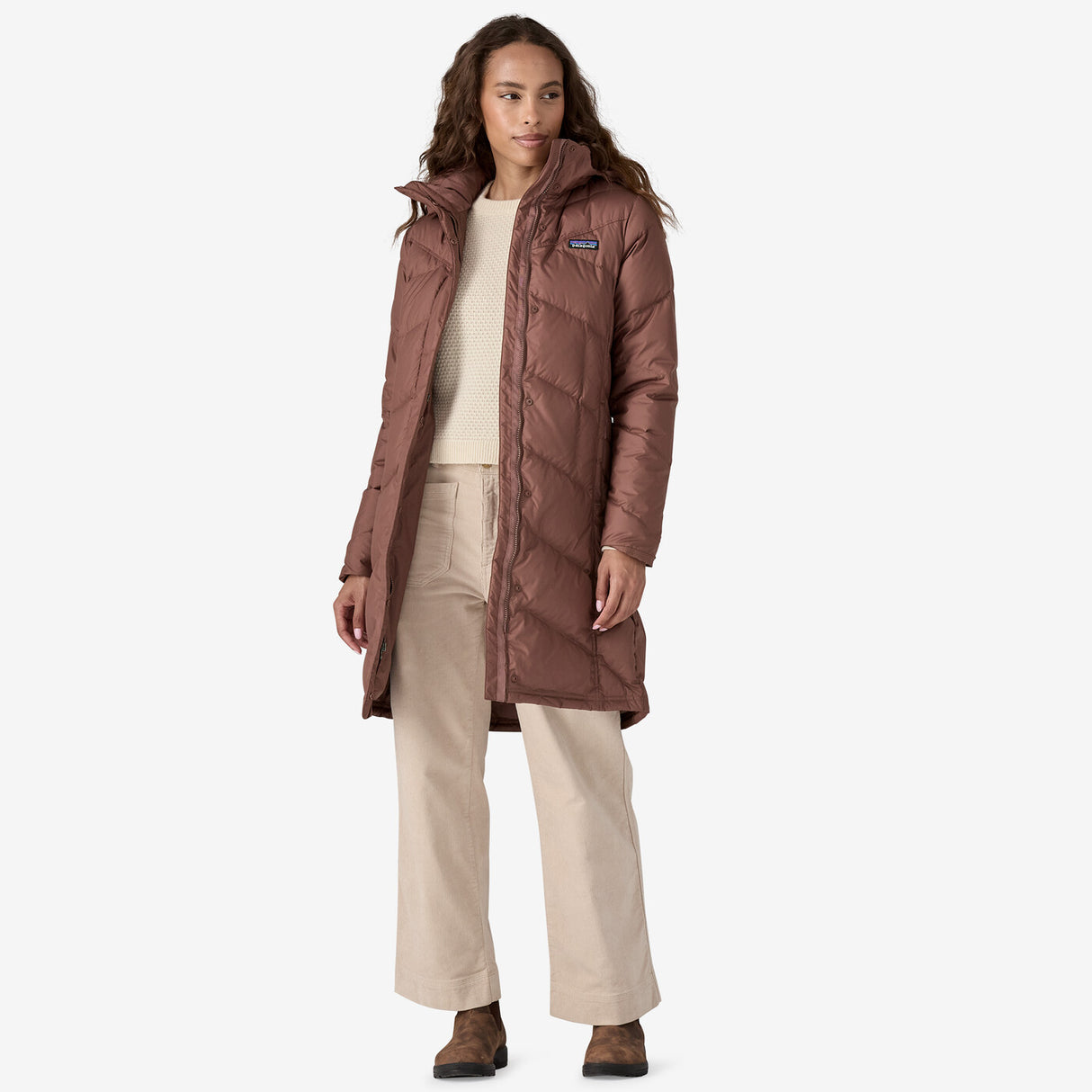 Patagonia Women's Down With It Parka - Dulse Mauve Dulse Mauve