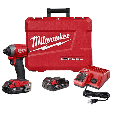 Milwaukee M18 Fuel 1/4 In. Hex Impact Driver Kit