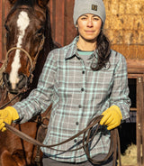 Noble Outfitters Women's Shirt Jacket - Pacific Blue