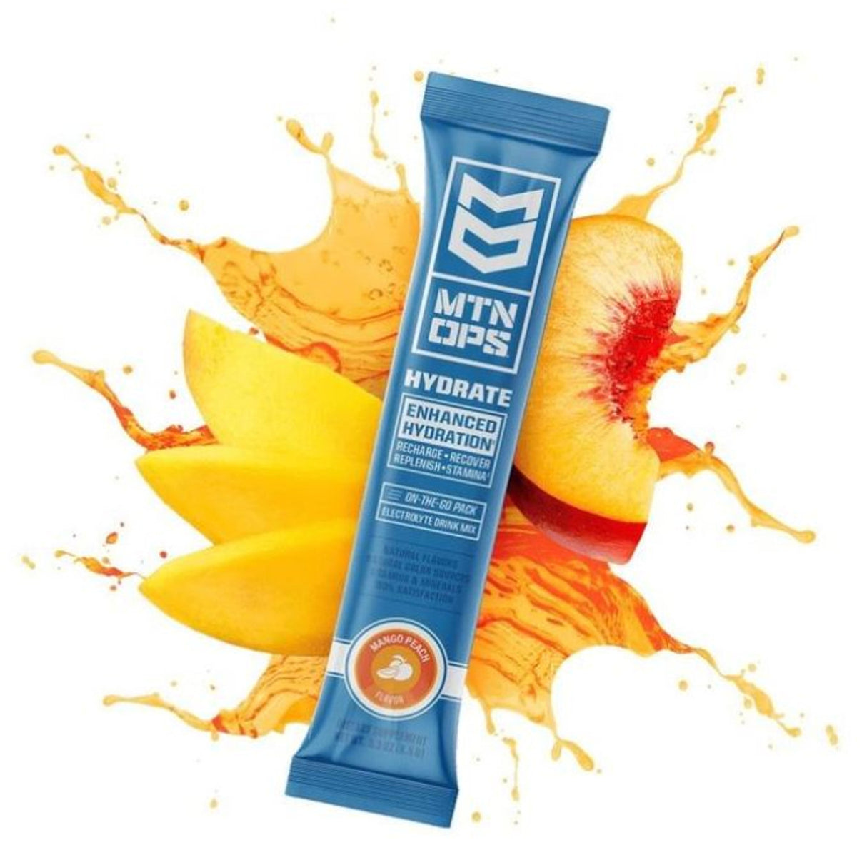 Mtn Ops Hydrate Trail Pack Drink Mix Mango peach