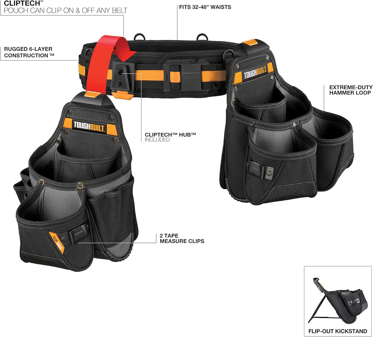 ToughBuilt 3-Piece Tradesman Tool Belt Set